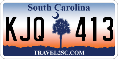 SC license plate KJQ413