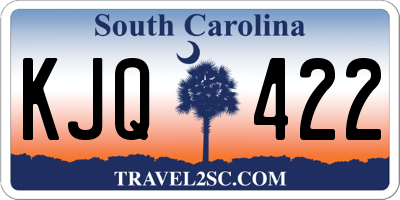 SC license plate KJQ422