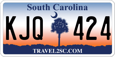SC license plate KJQ424
