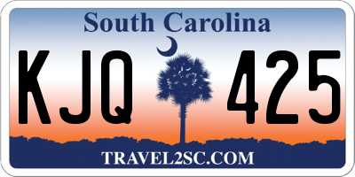 SC license plate KJQ425