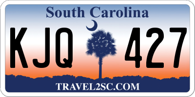 SC license plate KJQ427