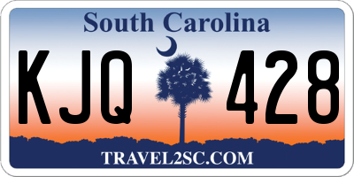 SC license plate KJQ428
