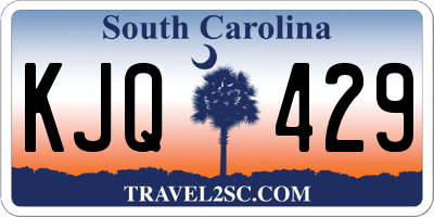 SC license plate KJQ429