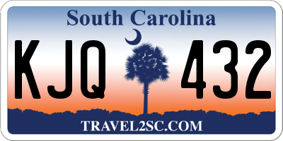 SC license plate KJQ432