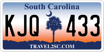 SC license plate KJQ433