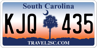 SC license plate KJQ435