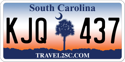 SC license plate KJQ437