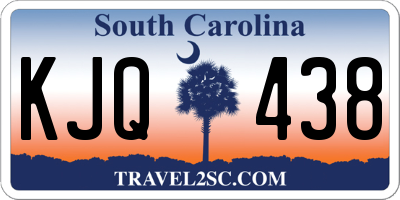 SC license plate KJQ438