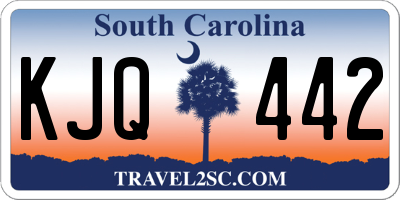 SC license plate KJQ442