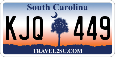 SC license plate KJQ449