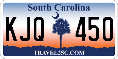 SC license plate KJQ450