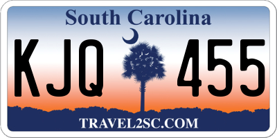 SC license plate KJQ455