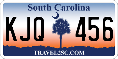 SC license plate KJQ456