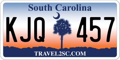 SC license plate KJQ457