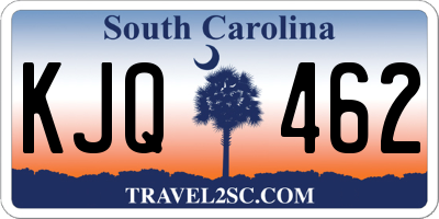SC license plate KJQ462