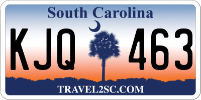 SC license plate KJQ463