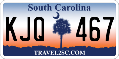 SC license plate KJQ467