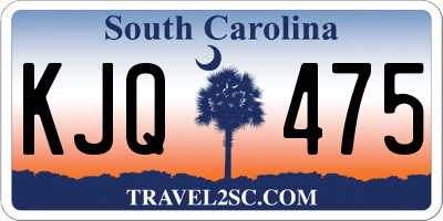 SC license plate KJQ475