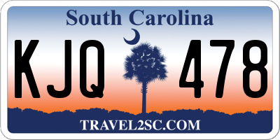 SC license plate KJQ478