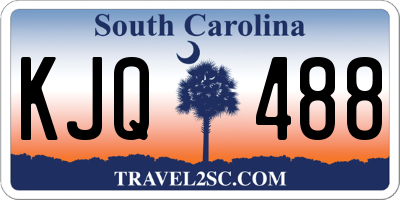 SC license plate KJQ488