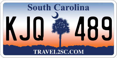 SC license plate KJQ489