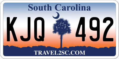 SC license plate KJQ492