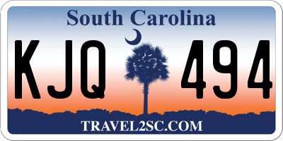 SC license plate KJQ494