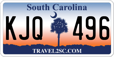 SC license plate KJQ496