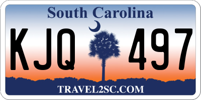 SC license plate KJQ497