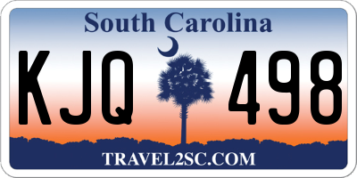 SC license plate KJQ498