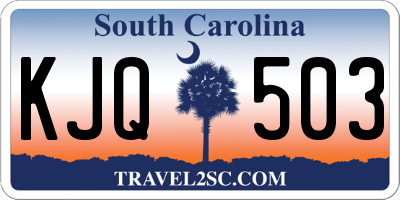 SC license plate KJQ503
