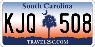 SC license plate KJQ508