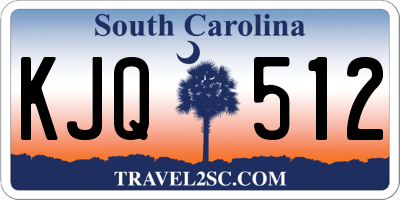 SC license plate KJQ512