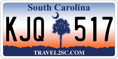 SC license plate KJQ517