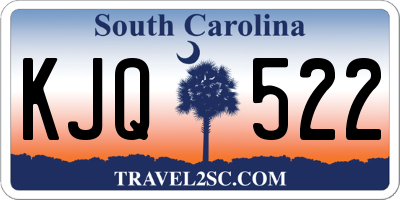 SC license plate KJQ522