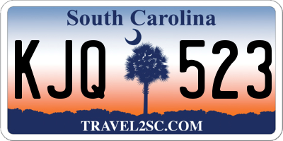 SC license plate KJQ523