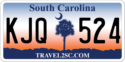 SC license plate KJQ524