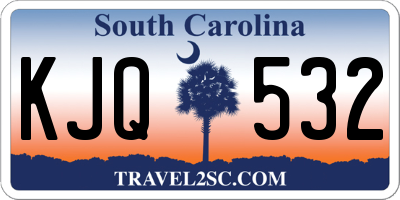 SC license plate KJQ532
