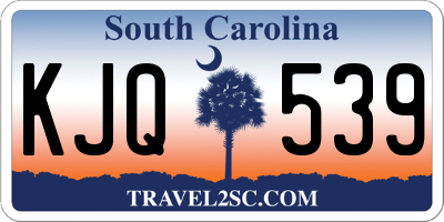 SC license plate KJQ539