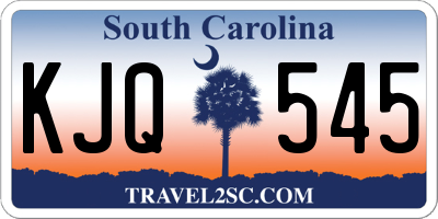 SC license plate KJQ545