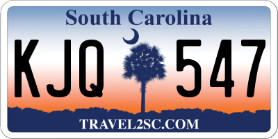 SC license plate KJQ547