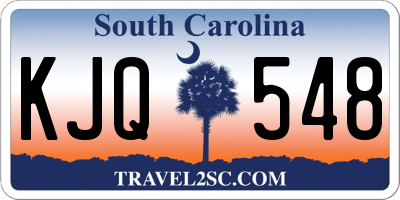 SC license plate KJQ548