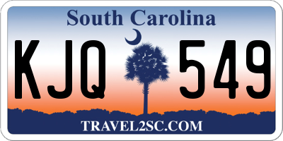 SC license plate KJQ549