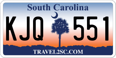 SC license plate KJQ551