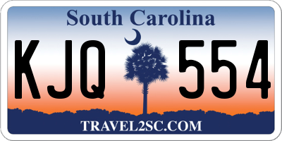 SC license plate KJQ554