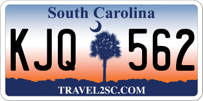 SC license plate KJQ562