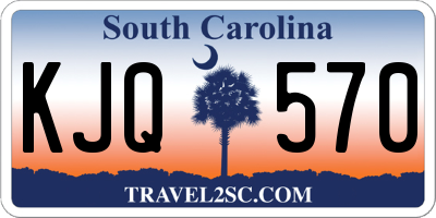 SC license plate KJQ570