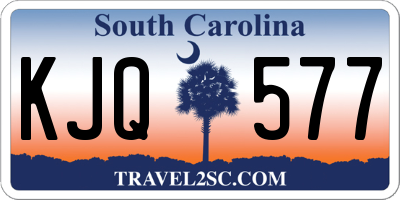 SC license plate KJQ577