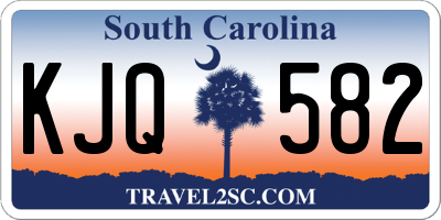 SC license plate KJQ582