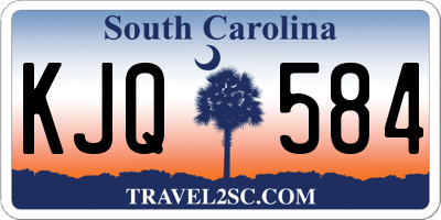 SC license plate KJQ584